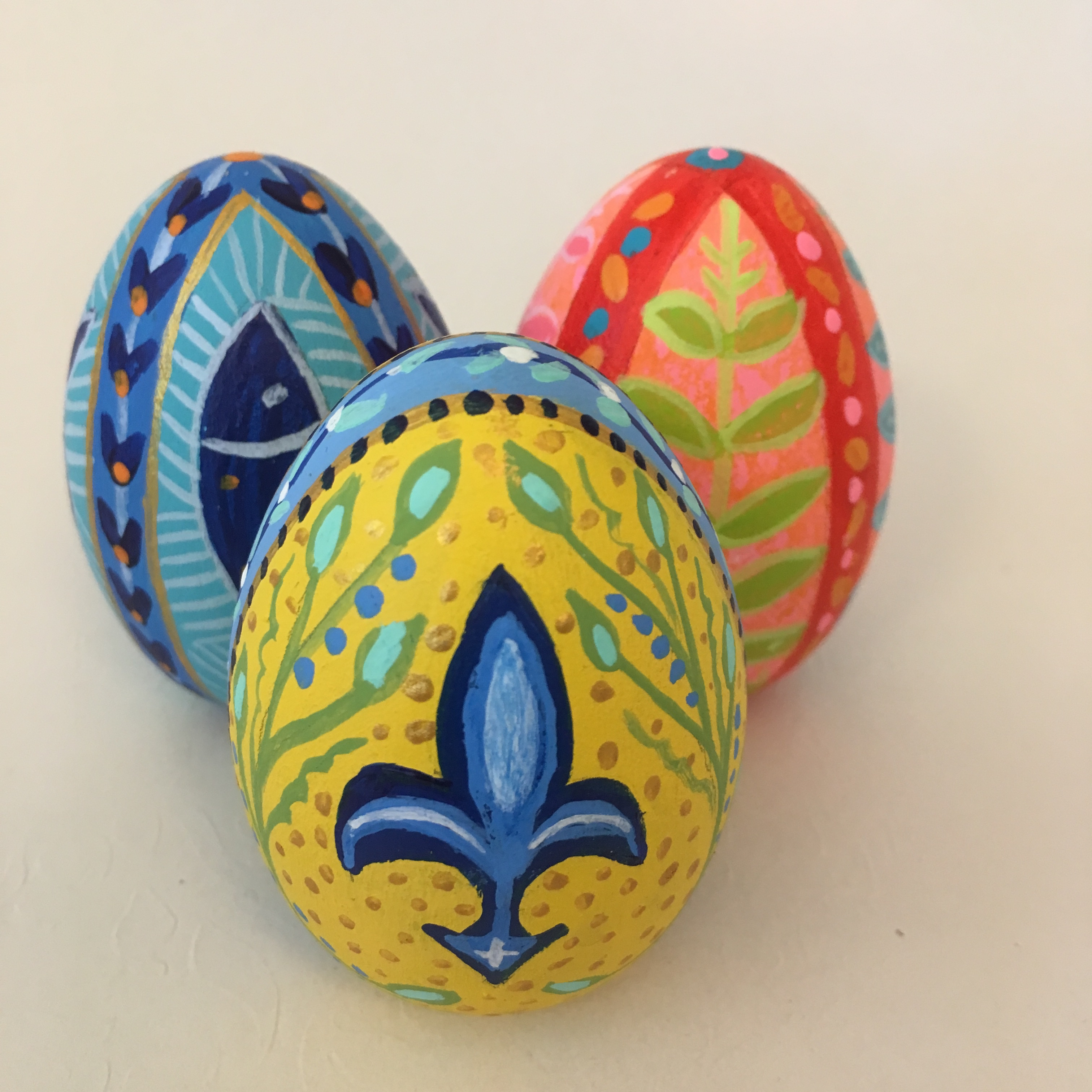 Hand Painted Wooden Easter Eggs -2019