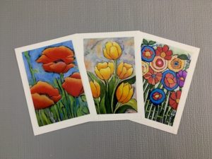 All occasion blank greeting flower cards