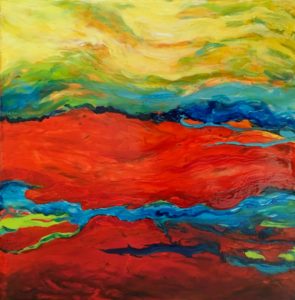 abstract painting, home decor, acrylic painting for hanging. 