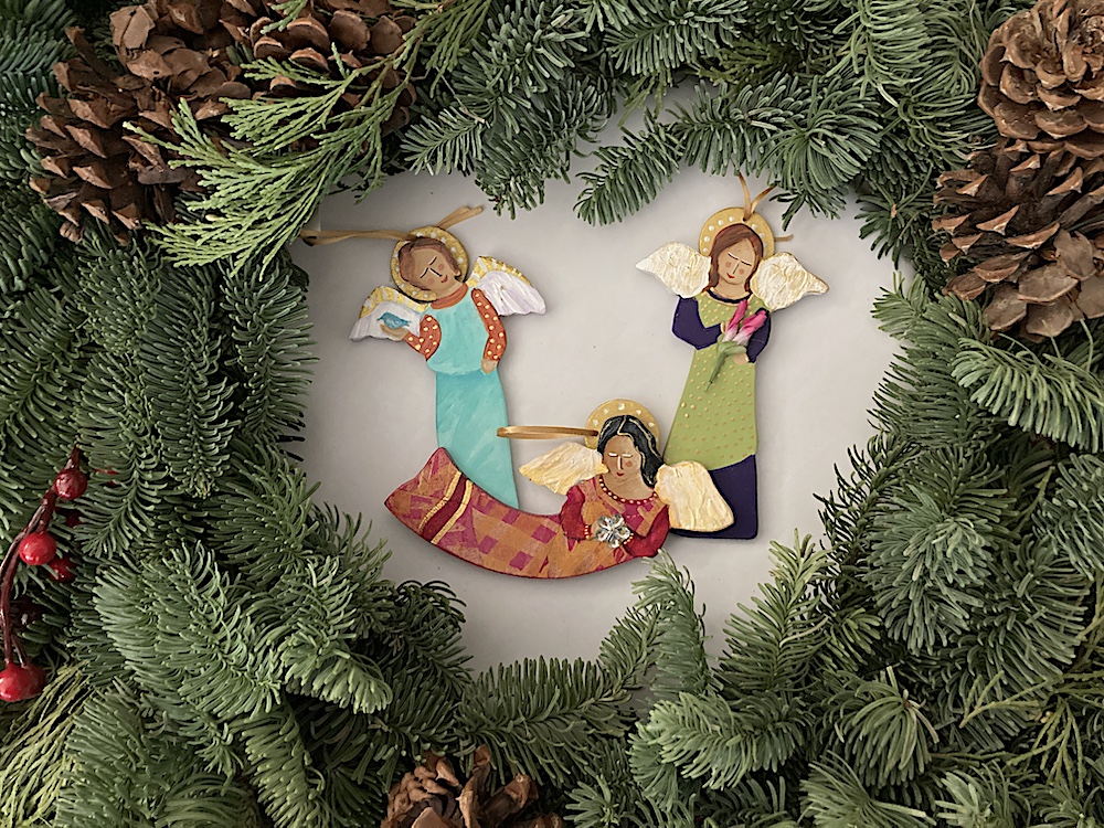 2020 Christmas Angels and Wooden Ornaments