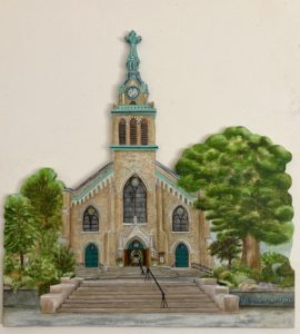 painting of St. Paul Lutheran church jersey city