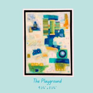Yellow & Blue Painting-The Magical Playground