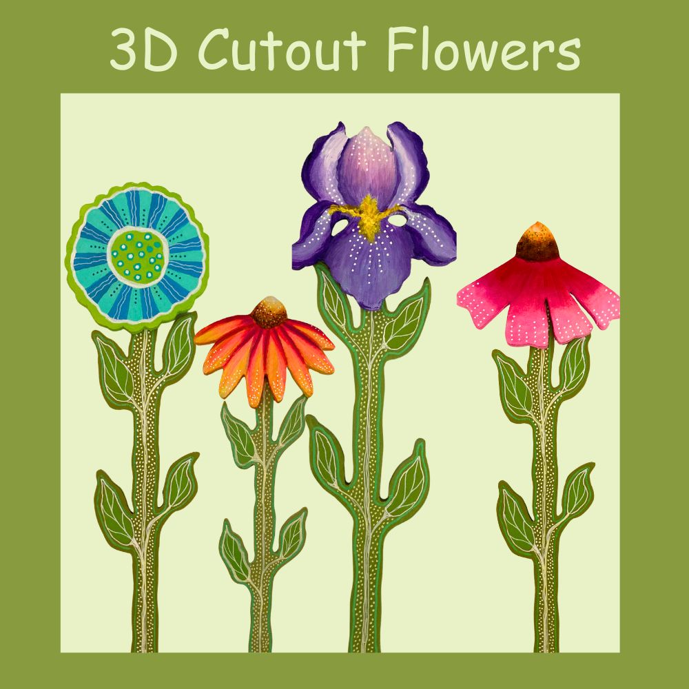 3D Flower Wall Art