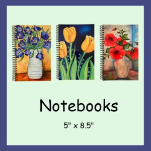 Spiral notebooks sized at 5.5" x 8.5". They can easily slip into your bag, backpack, or purse, making it the ideal companion for school, work, or creative writing on the go.